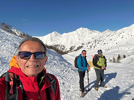 Da Foppolo al RIFUGIO MIRTILLO (1979 m) pestando neve via Passo della Croce (1943 m)- FOTOGALLERY